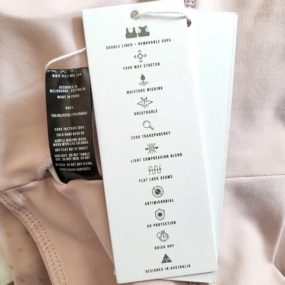 New All Fenix Anthropologie Sports Bra Twighlight Blush Metallic Star Print NWT - Picture 12 of 12